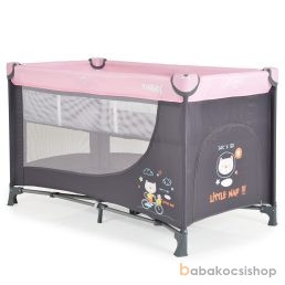 MONI Tommy összecsukható utazóágy 2 szintes, kibújós pink Készleten.