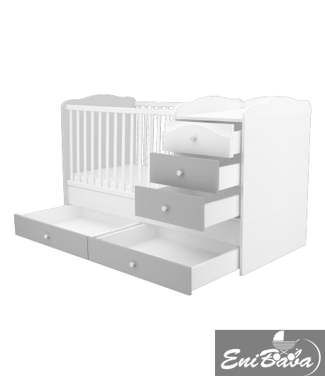 Kombiágy TIMBA VIKI 5 fiókos Maxi KRÉM-FŰZ SZÍNBEN - Image 5