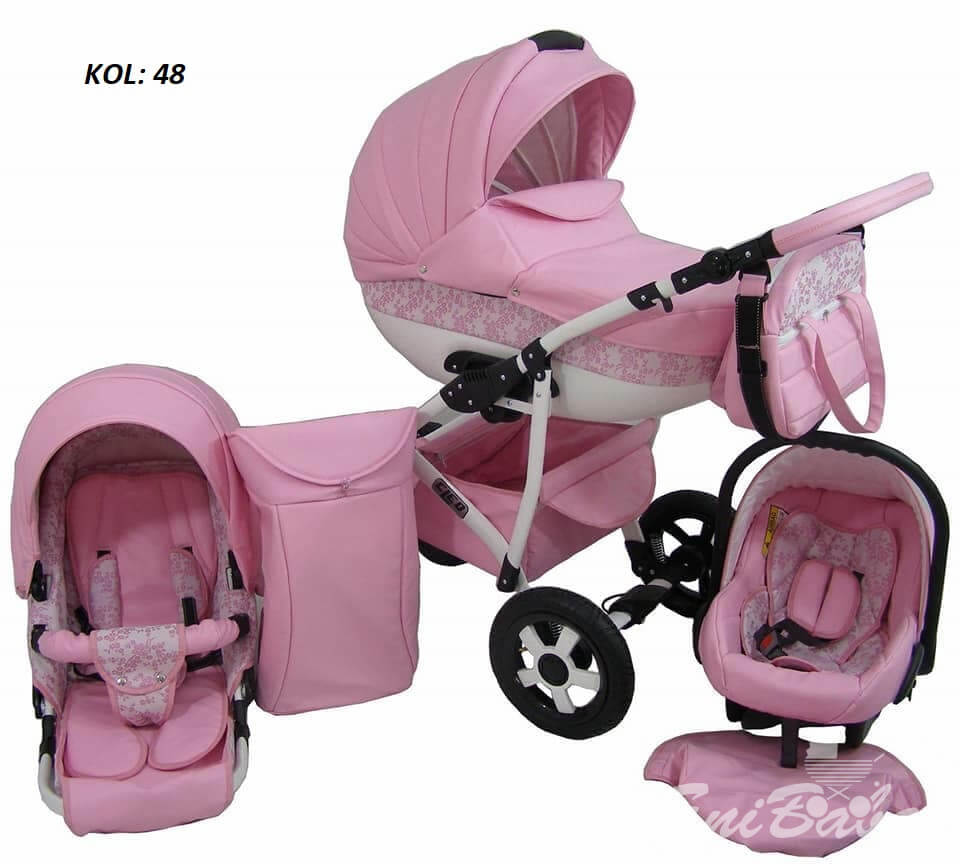 NYÁRI AKCIÓ!! 3:1 BABAKOCSI, BABYCRUISER CLEO KOL:48 PINK KÉSZLETEN, AZONNAL, ELVIHETŐ!!