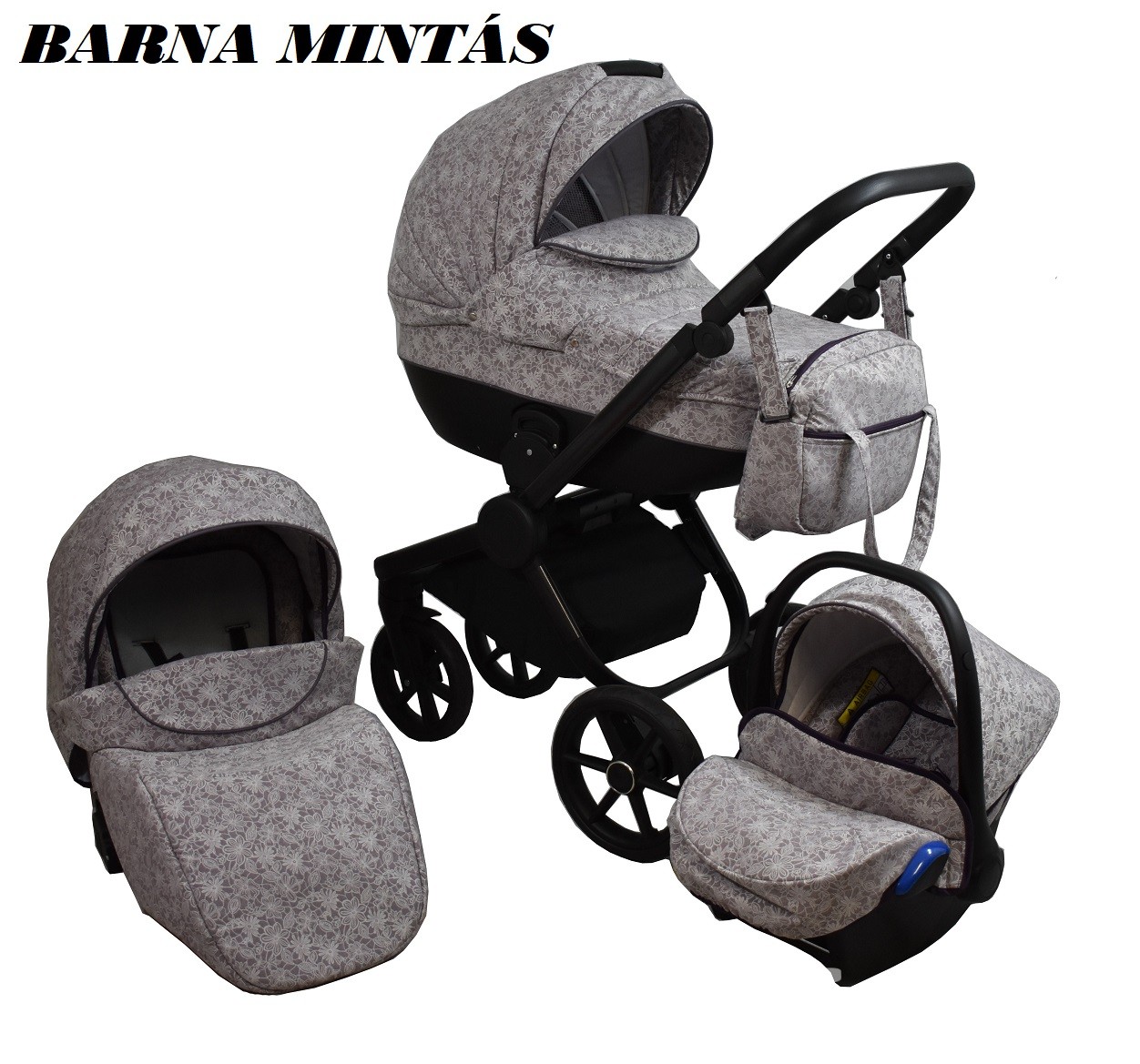 TAVASZI AKCIÓ!! 3:1 BABAKOCSI BABYCRUISER HIRO 11 SZÍNBEN, FEKETE VAGY FEHÉR VÁZZAL! - Image 6