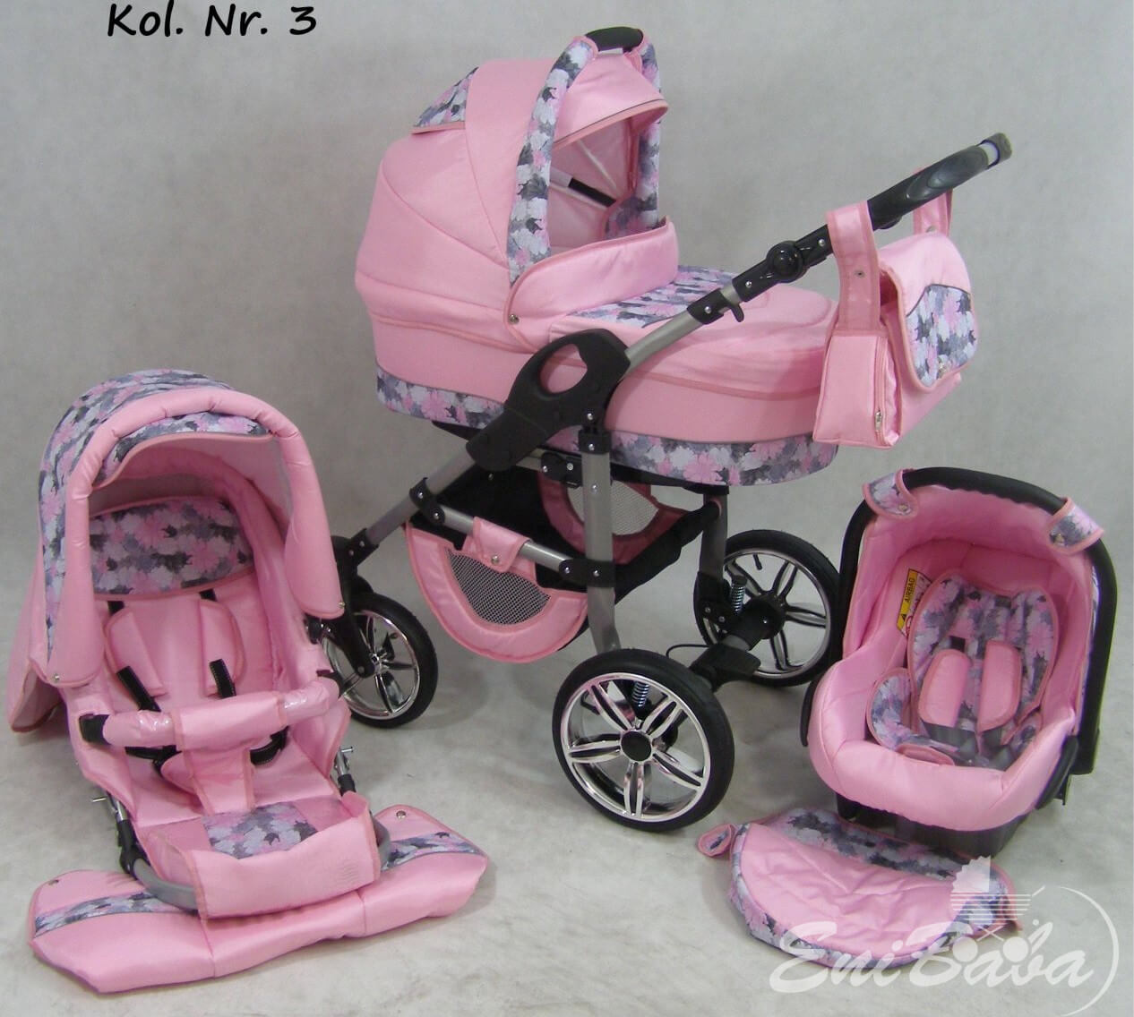 TAVASZI AKCIÓ!! 3:1 BABAKOCSI BABYCRUISER SMILE RENDELHETŐ SZÍNEK KOL: 01-07 - Image 4