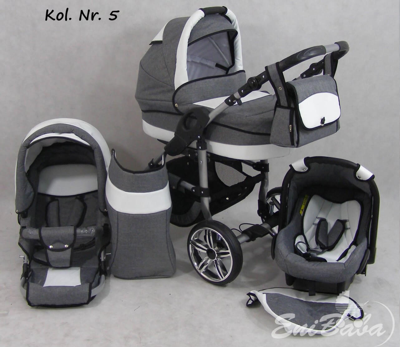 TAVASZI AKCIÓ!! 3:1 BABAKOCSI BABYCRUISER SMILE RENDELHETŐ SZÍNEK KOL: 01-07 - Image 6