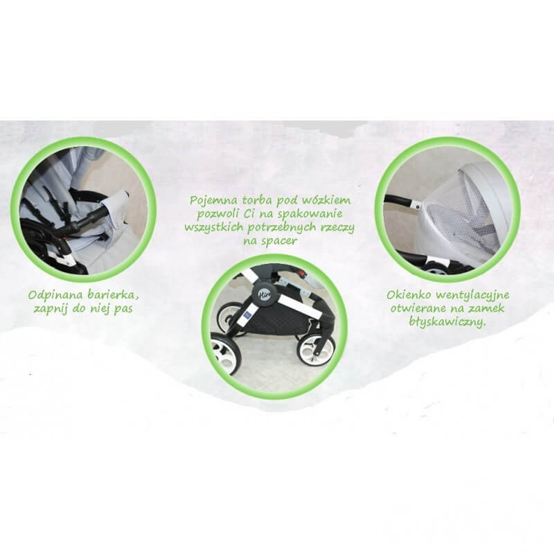 TAVASZI AKCIÓ!! 3:1 BABAKOCSI BABYCRUISER HIRO KOL: 06 PINK Készleten. - Image 6