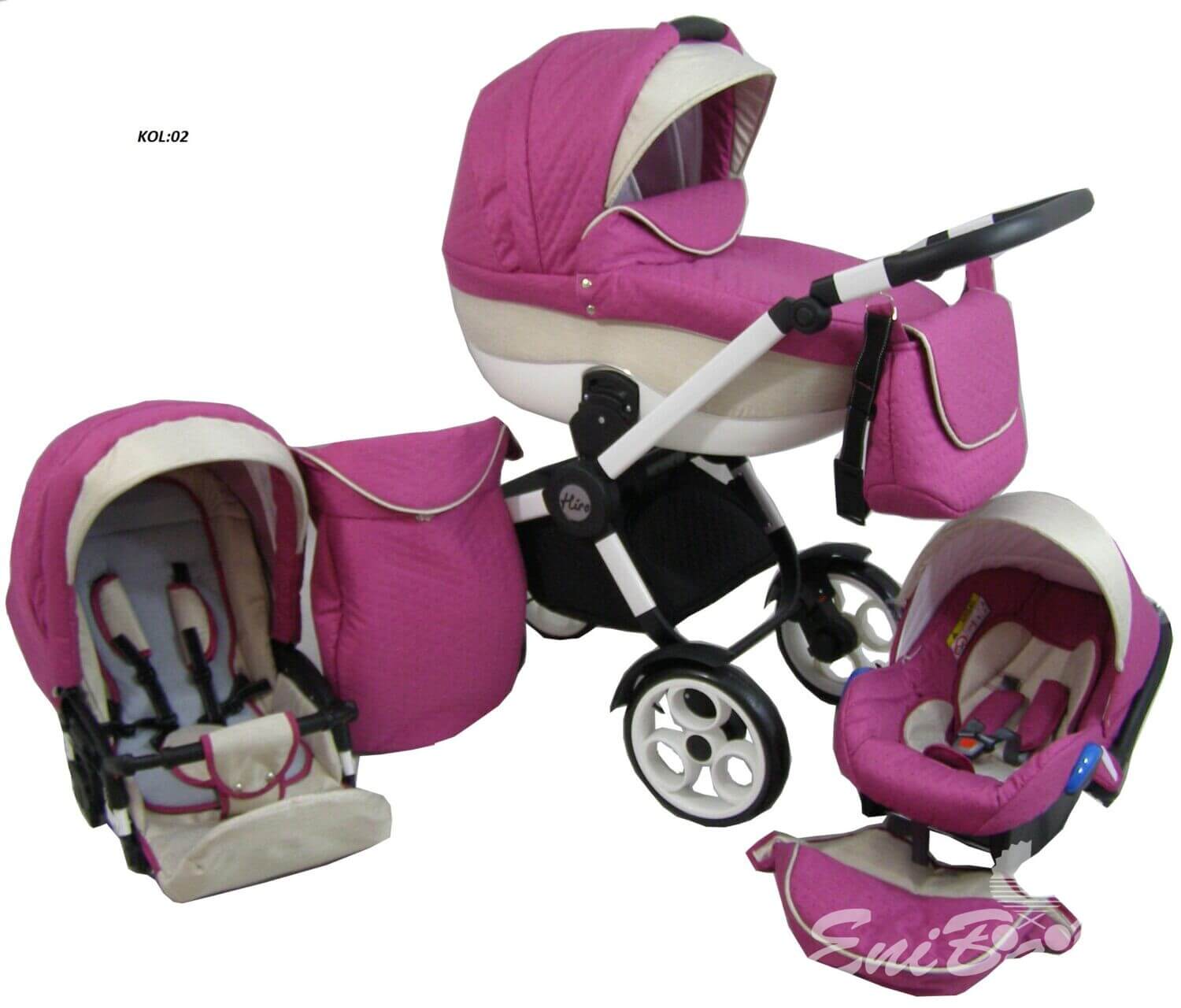 TAVASZI AKCIÓ!! 3:1 BABAKOCSI BABYCRUISER HIRO 11 SZÍNBEN, FEKETE VAGY FEHÉR VÁZZAL! - Image 8