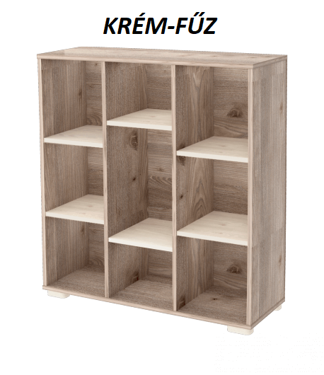 TIMBA VIKI Nyitott polc, KRÉM-FŰZ SZÍNBEN