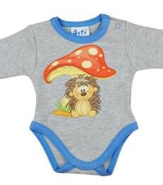 Bébi hosszú ujjú kombidressz Süni