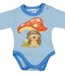 Bébi hosszú ujjú kombidressz Süni 44-50 méretben