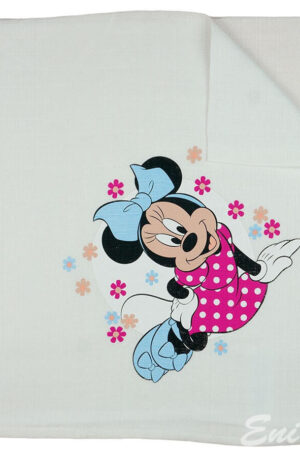 Disney Minnie virágos textil (tetra) pelenka 70x70cm