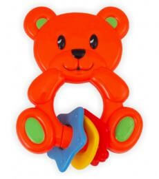 Baby mix csörgő rágóka macis