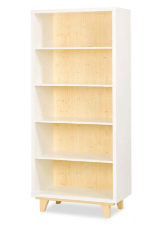 Klups Lydia nyitott állószekrény - fehér&fenyő