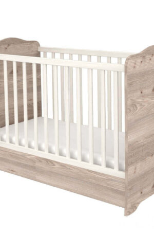 Timba Viki Zárt végű ágyneműtartós gyermekágy Krém-fűz 60x120-as