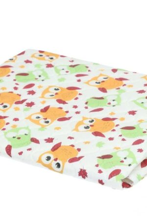 Pelenkázó lap Akuku 55x70 baglyos sárga-zöld