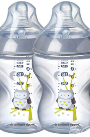 Tommee Tippee C2N Decorated 2*260 ml Ollie the owl cumisüveg KÉSZLETEN.
