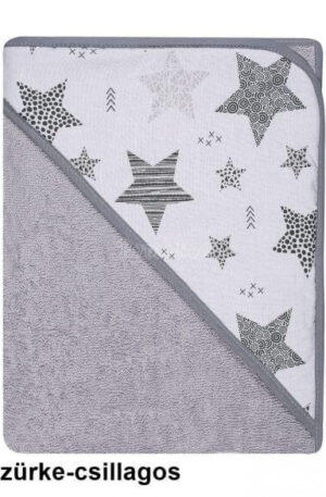 Duetbaby mintás kapucnis kifogó 100x100 .