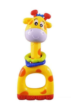 Baby Mix sárga zsiráf Csörgő