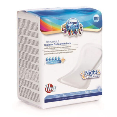 0030198 canpol babies breathable hygiene postpartum pads night 10 pcs gyermekagyas betet brendon 30198 600
