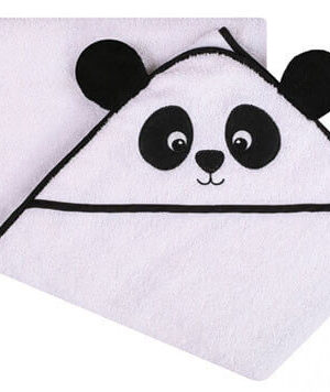 DuetBaby kapucnis fördőlepedő - Panda 100x120 .