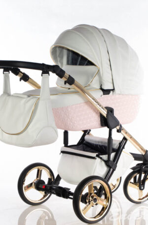 Akció AJTEX MULTIFUNKCIÓS BABAKOCSI ,,MAGNUM GT" FEHÉR-PINK