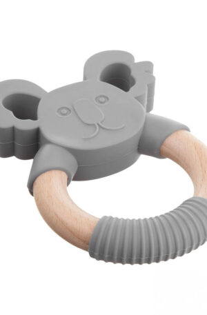 Baba fa-szilikon rágóka Akuku maci