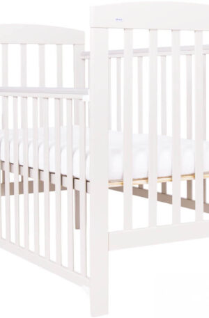 Drewex ,,ALEX" kiságy, leengedhető oldallal, FEHÉR SZÍNBEN!