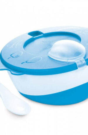 Canpol babies Műanyag tálacska kanállal 9hó+ - Kék