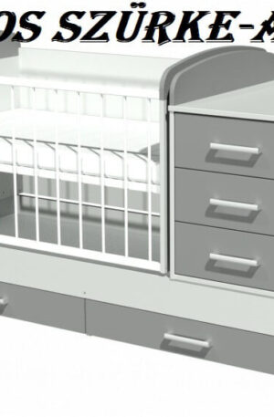 Ringathatós kombiágy Reni(70) 120x70-es Világos szürke-Antracit színű