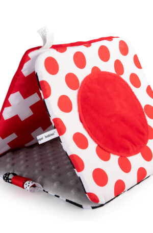 Canpol babies Fellógatható textil könyv, játék, tükörrel Sensory