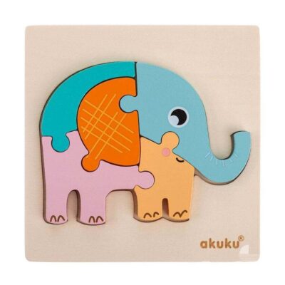 akuku fa baba puzzle elefant main