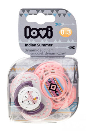 Lovi dinamikus nyugtató cumi Indian Summer 0-3 hó 2 db KÉSZLETEN