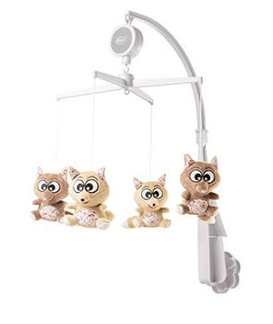 4Baby Plüss forgó zenélő bézs rókák, Készleten.