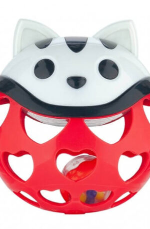 Canpol Interaktív játék csörgővel - Piros cica