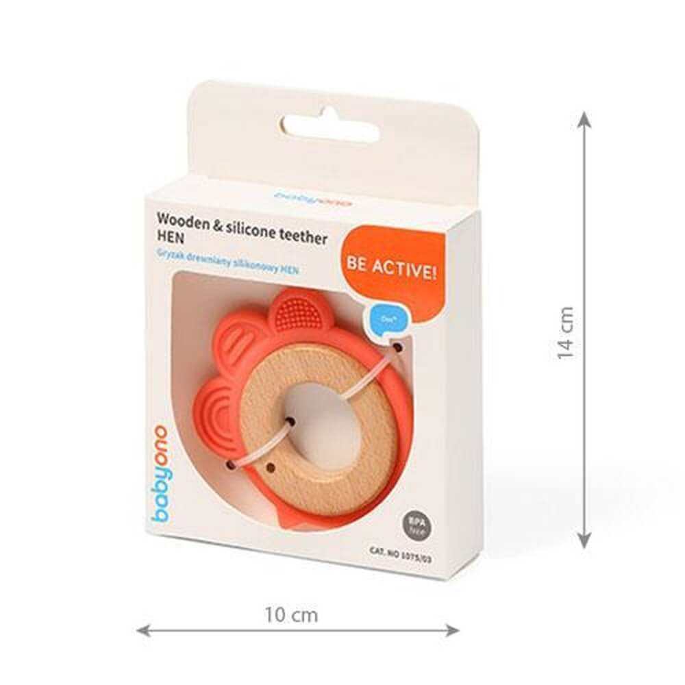 BabyOno rágóka - fa/szilikon Hen 1075/03 - Image 3