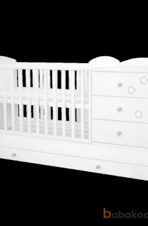 KOMBIÁGY TIMBA FÉLIX 3 Fiókos FEHÉR SZÍNBEN