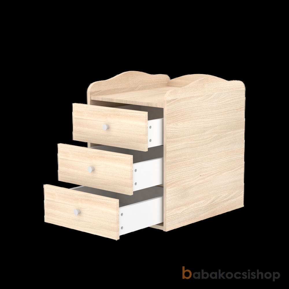 KOMBIÁGY TIMBA NIKI 3 Fiókos BOROSTYÁN SZÍNBEN - Image 5