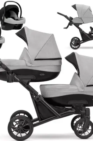 IKER BABAKOCSI KUNERT BOOSTER 2:1 VAGY 3:1 SZÜRKE SZÍNBEN