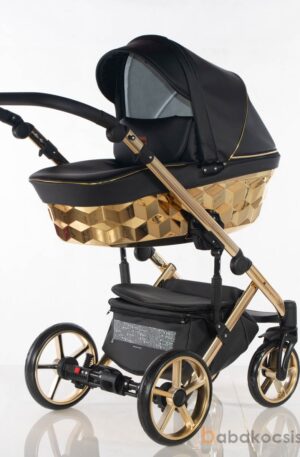 TAVASZI AKCIÓ!! MULTIFUNKCIÓS BABAKOCSI KAJTEX CUBIC FEKETE-GOLD