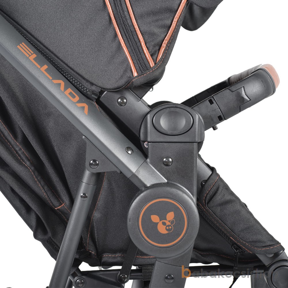 3in1 babakocsi Cangaroo&MONI Ellada fekete színben - Image 7