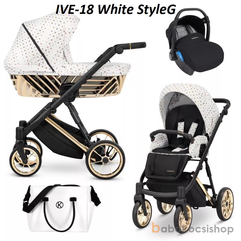 MULTIFUNKCIÓS BABAKOCSI KUNERT IVENTO GLAM, 2 VÁZ 6 HUZAT SZÍNNNEL - Image 7