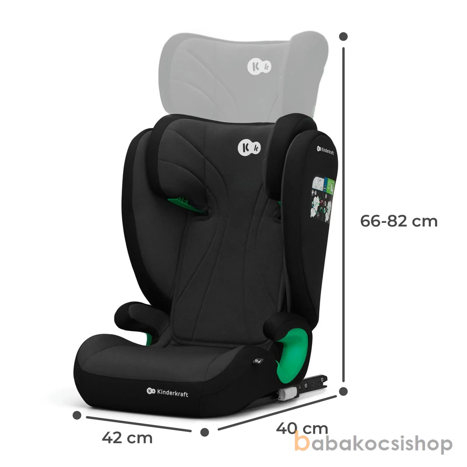 NYÁRI AKCIÓ!! AUTÓSÜLÉS KINDERKRAFT JUNIOR FIX 2 FEKETE, KÉSZLETEN, AZONNAL ELVIHETŐ! - Image 13