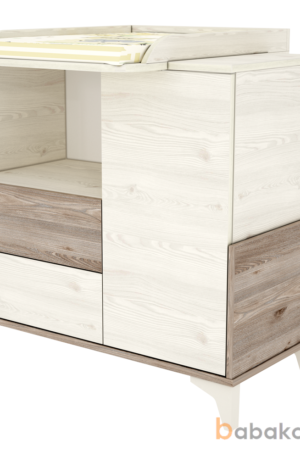 Timba KLOÉ 95-ös Pelenkázó szekrény, KRÉM-FŰZ SZÍNBEN