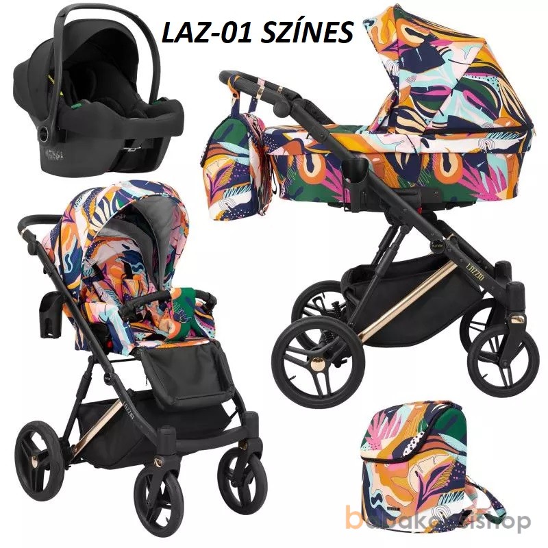 MULTIFUNKCIÓS BABAKOCSI KUNERT LAZZIO PRÉMIUM, 10 SZÍNBEN, 2 VÁZSZÍNNEL! - Image 3