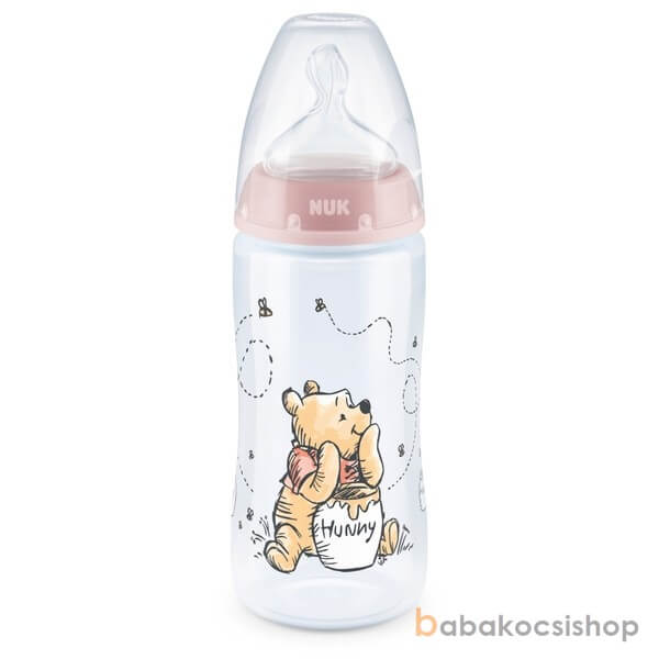 NUK Cumisüveg Disney Micimackó Hőmérséklet visszajelző 0-6 KÉSZLETEN
