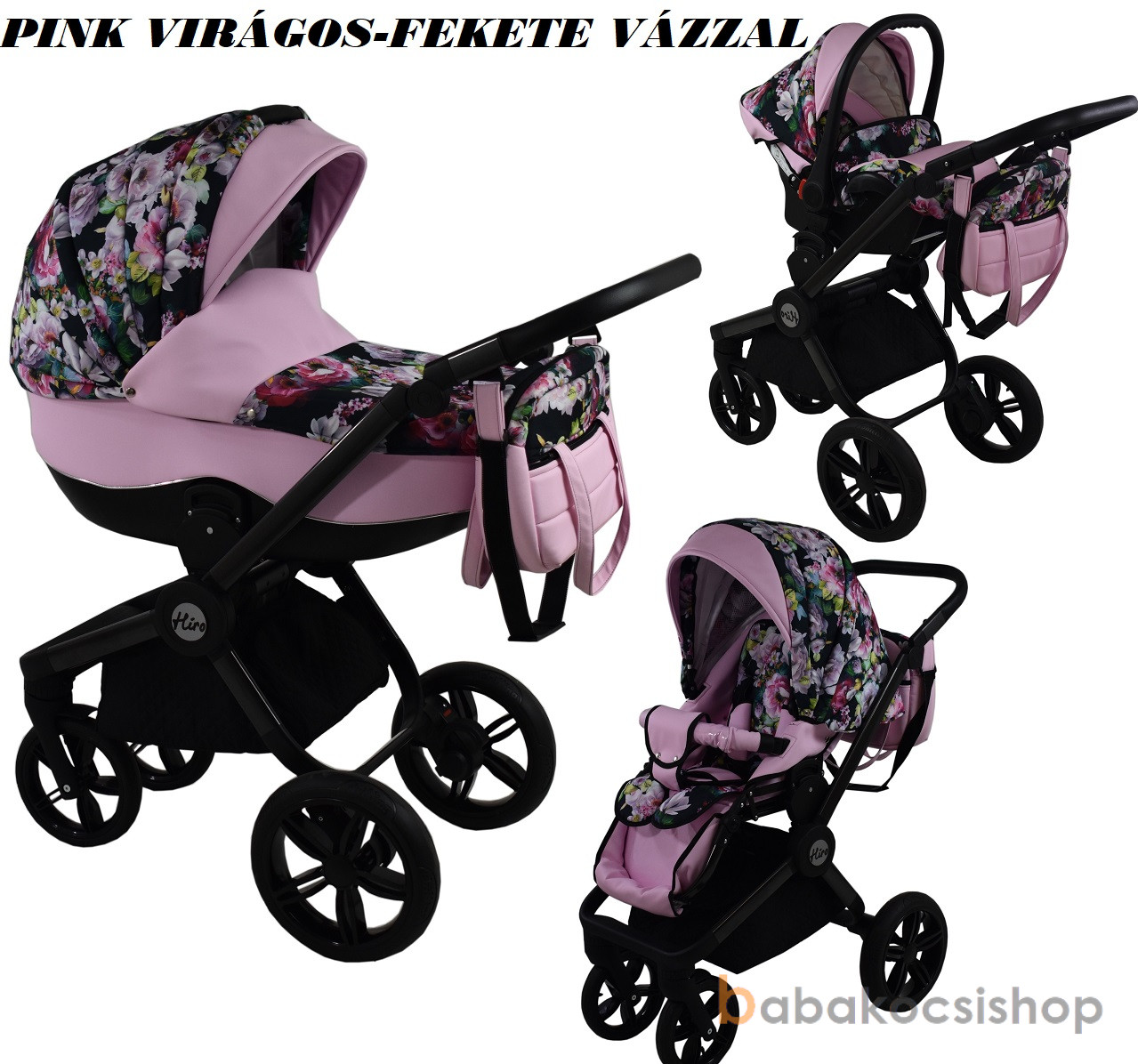 TAVASZI AKCIÓ!! 3:1 BABAKOCSI BABYCRUISER HIRO 11 SZÍNBEN, FEKETE VAGY FEHÉR VÁZZAL! - Image 13